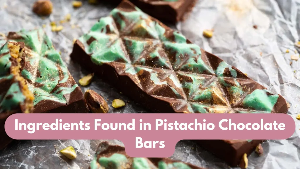 Ingredients Found in Pistachio Chocolate Bars