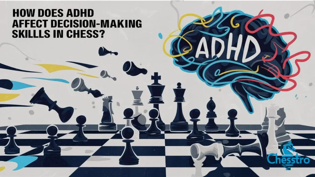 How does ADHD affect decision-making skills in chess